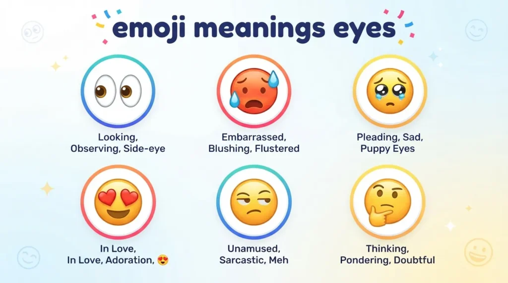 How to use emoji meanings eyes the right way