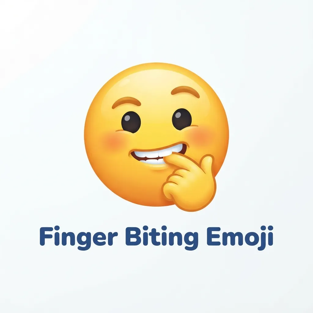 How to use finger biting emoji the right way