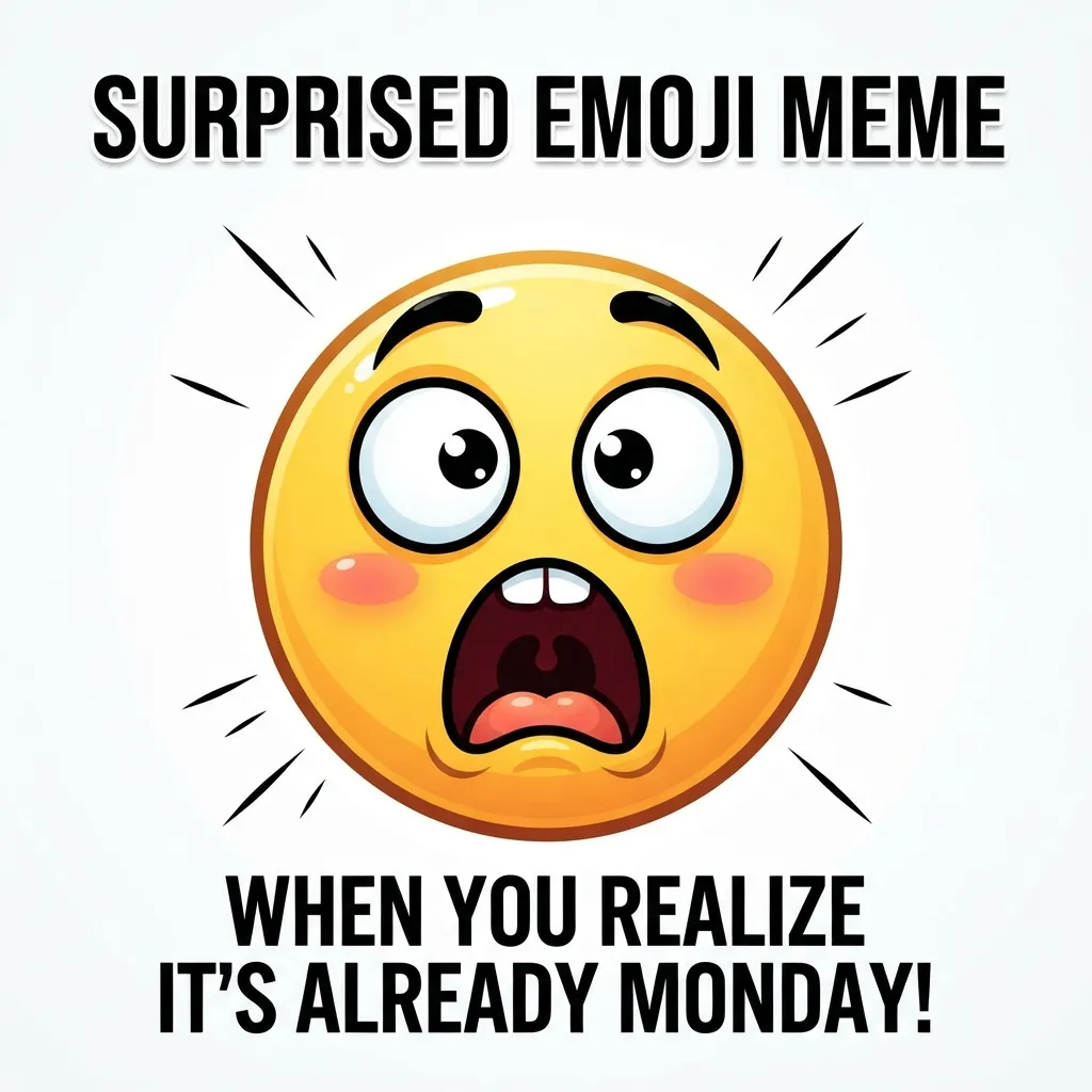 How to use surprised emoji meme the right way