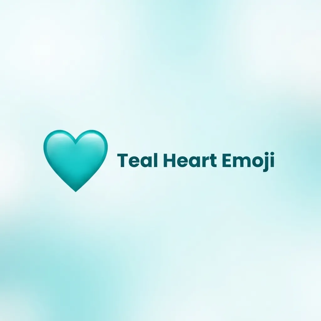 How to use teal heart emoji the right way