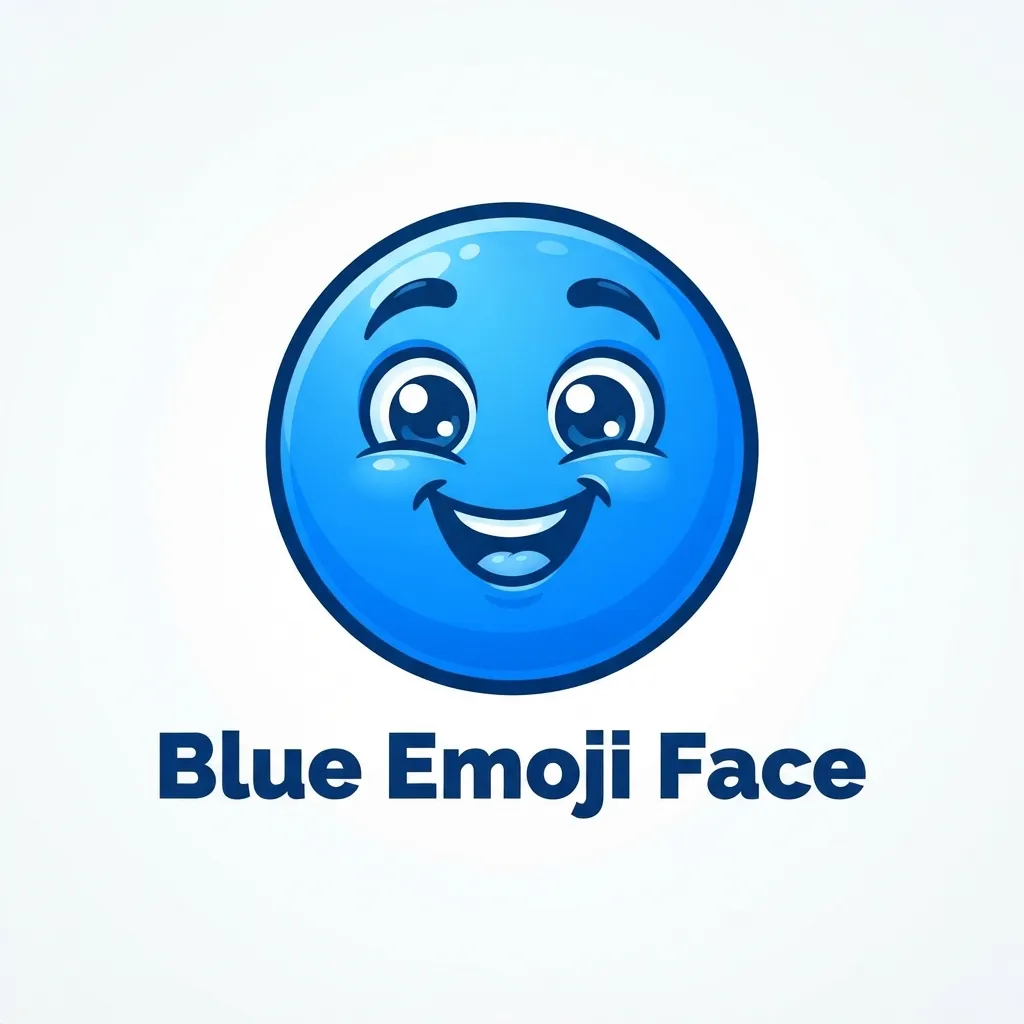 Trending blue emoji face in 2026