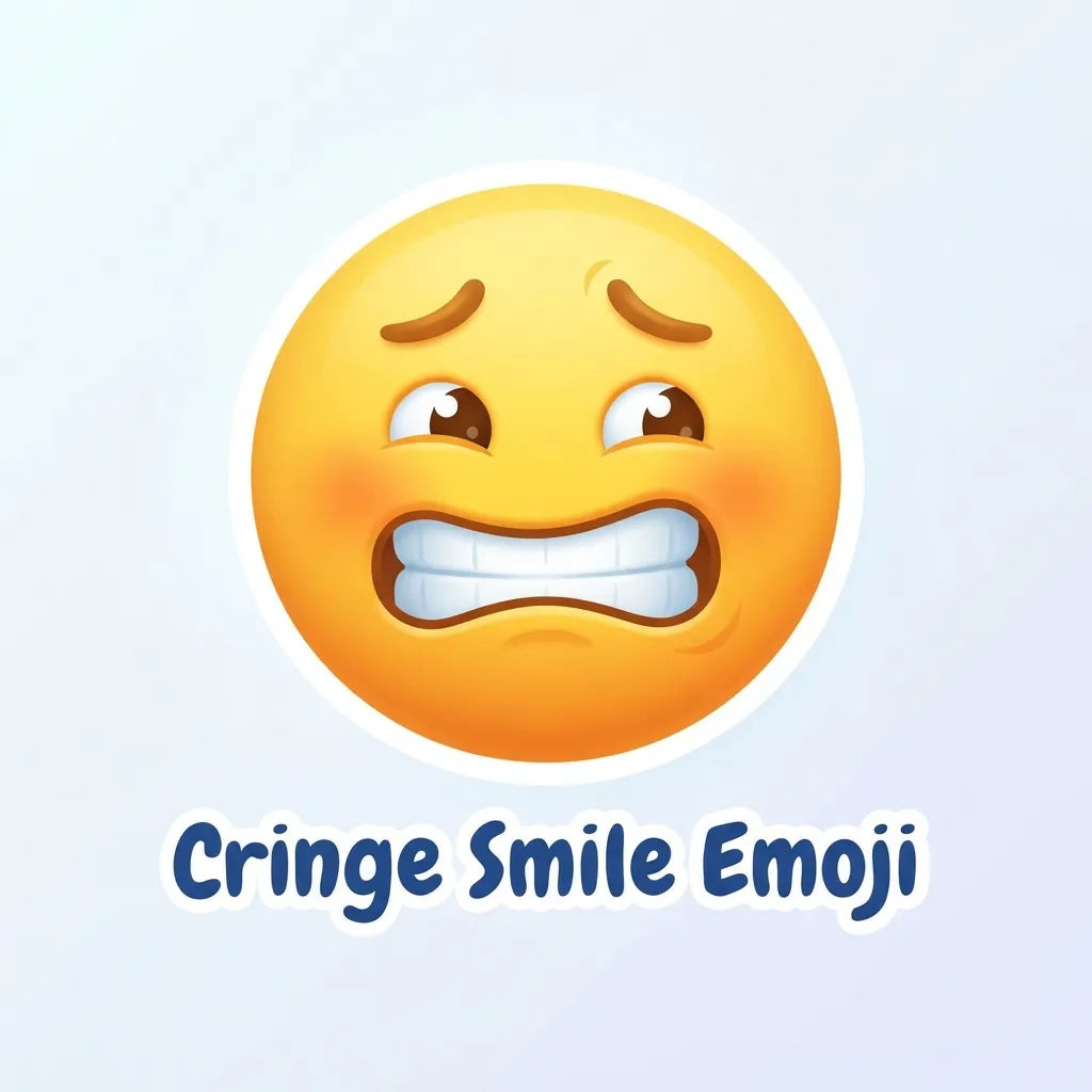 Trending cringe smile emoji in 2026