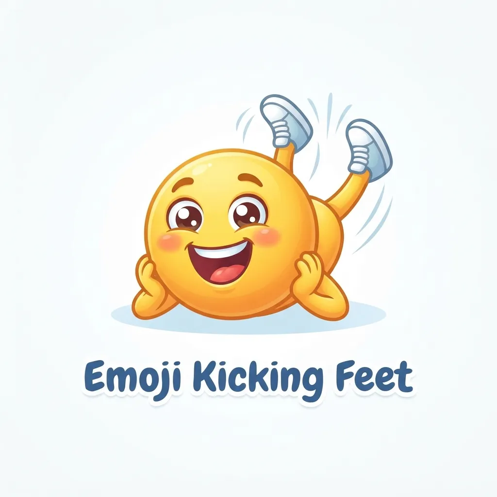 Trending emoji kicking feet in 2026
