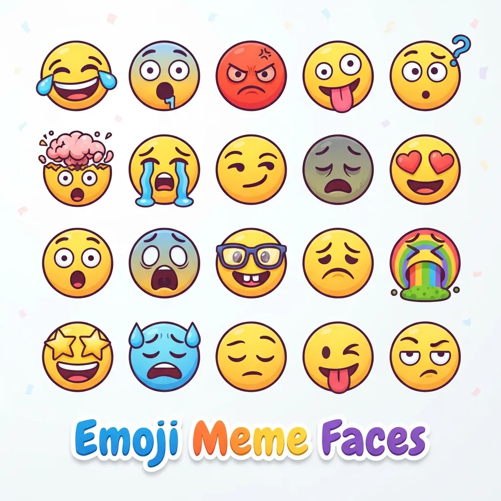 Trending emoji meme faces in 2026