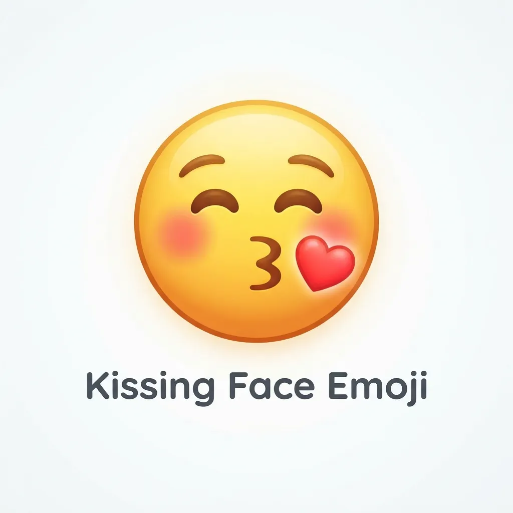 Trending kissing face emoji in 2026