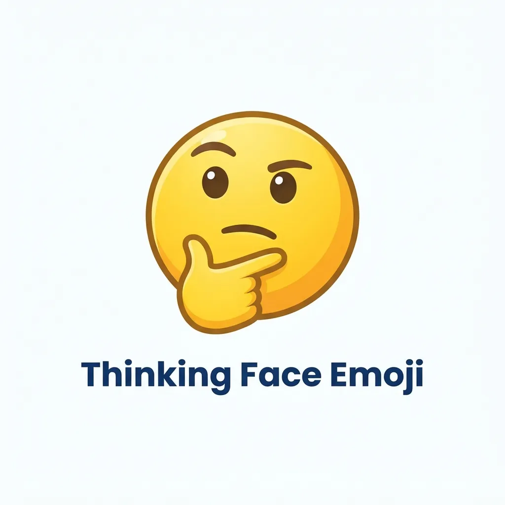 Trending thinking face emoji in 2026