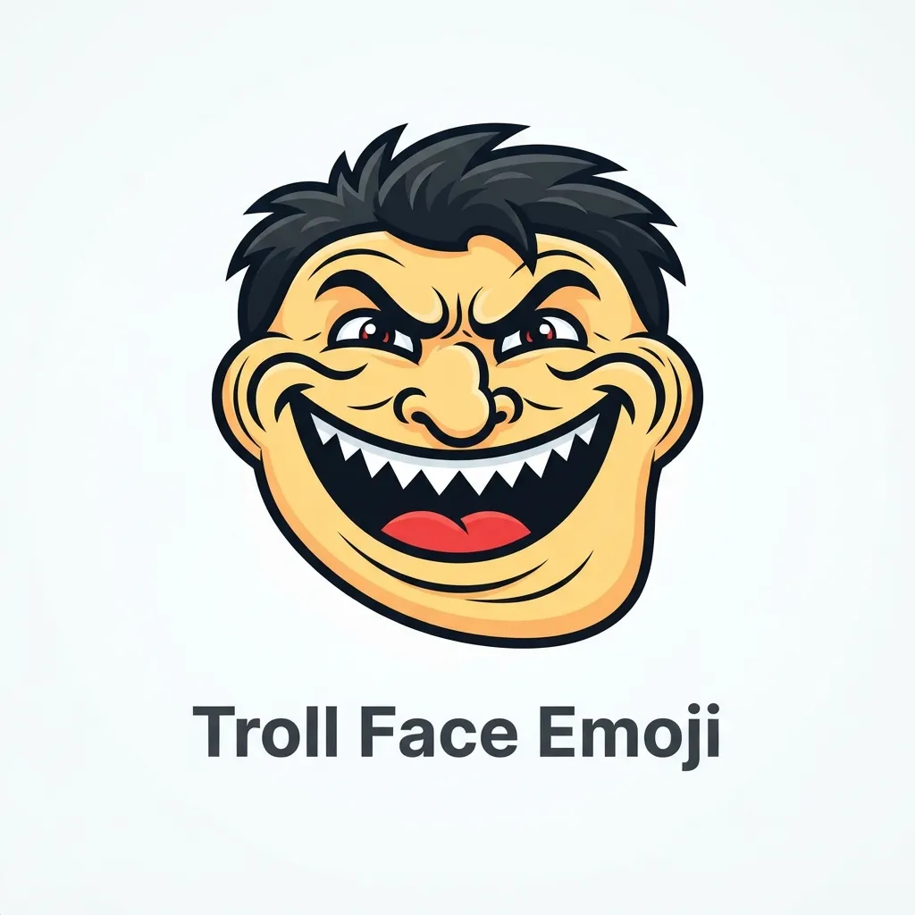 Trending troll face emoji in 2026