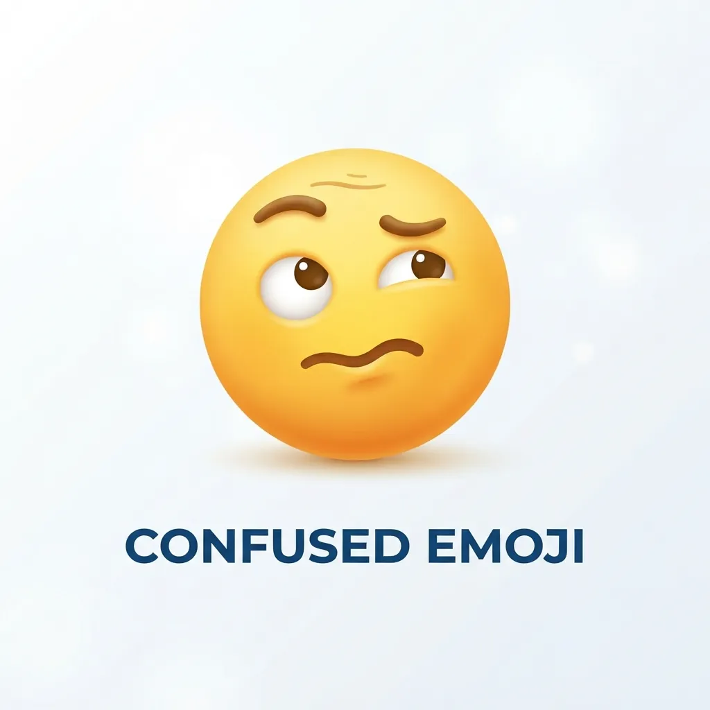 What do confused emoji mean
