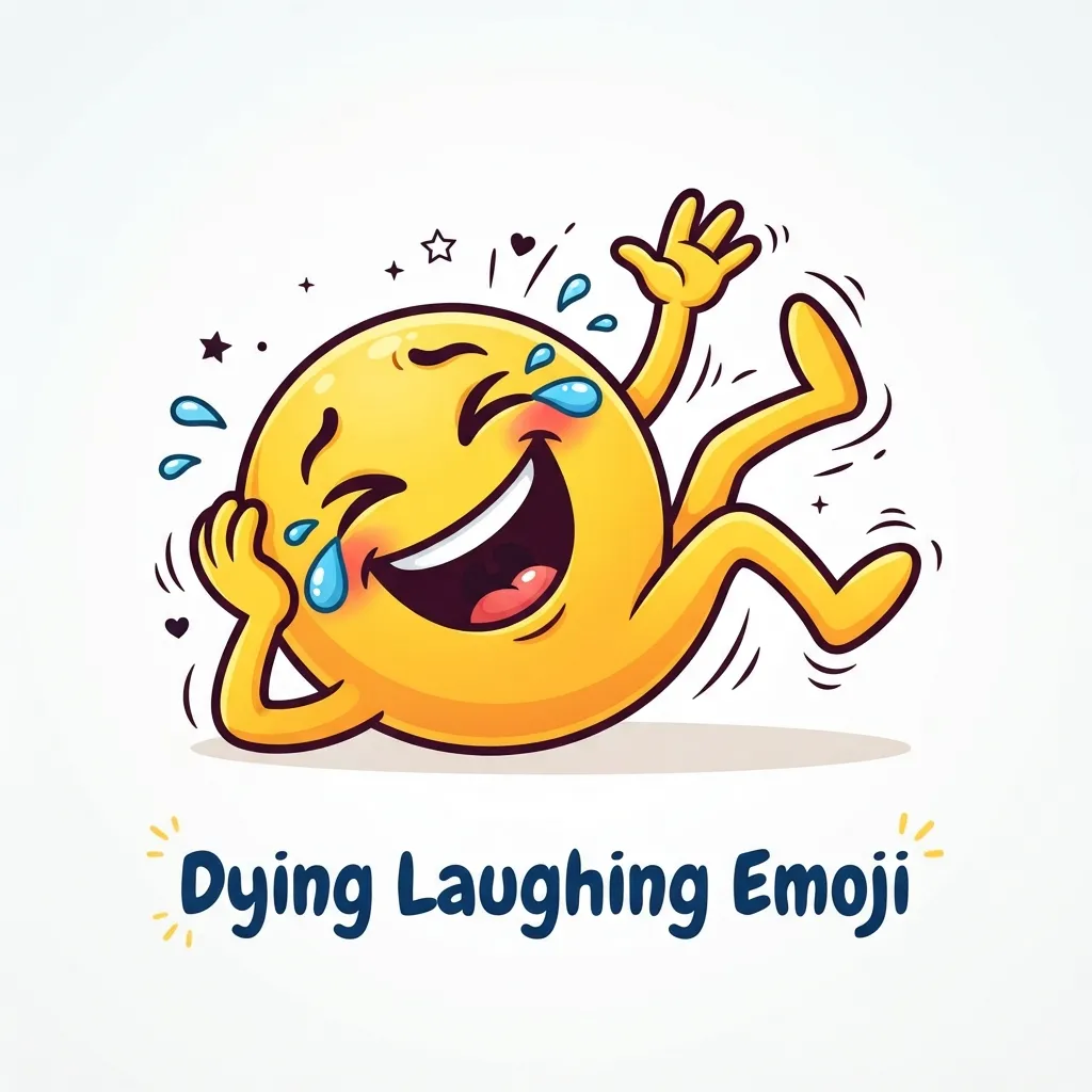 What do dying laughing emoji mean