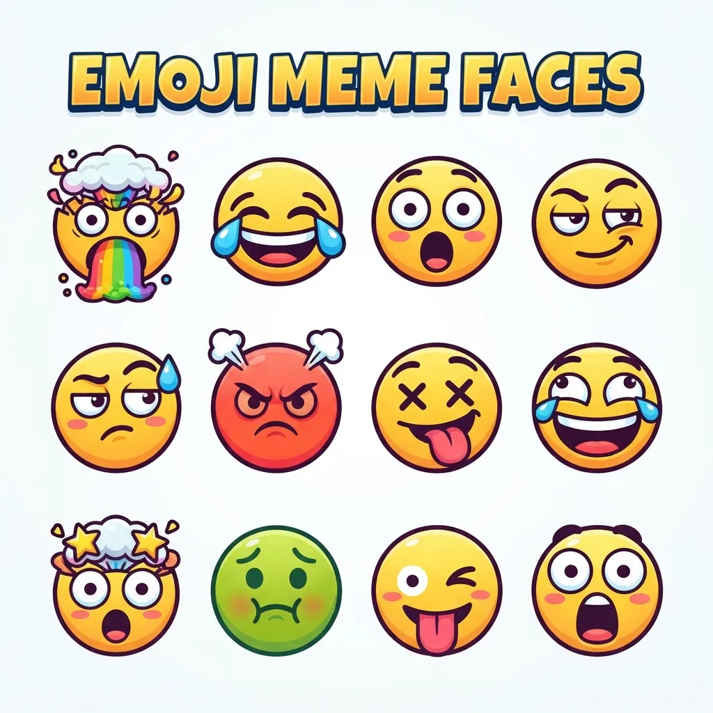 What do emoji meme faces mean