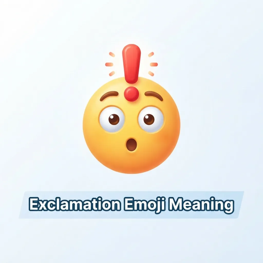 What do exclamation emoji mean