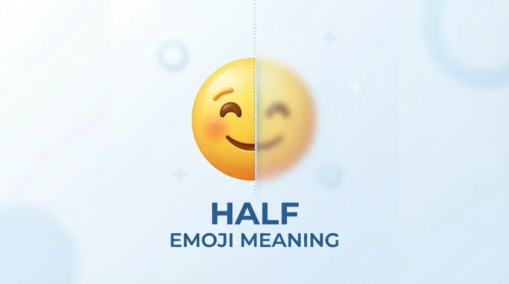 What do half emoji mean