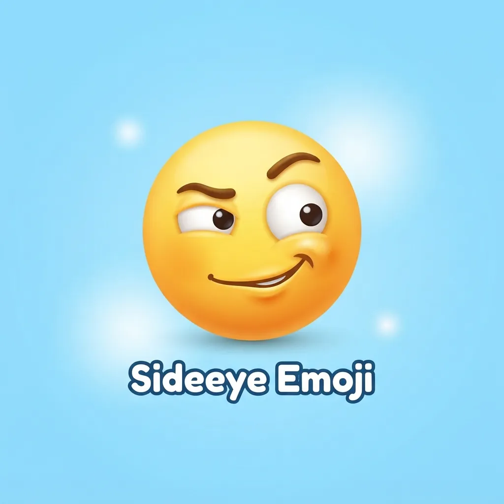 What do sideeye emoji mean?