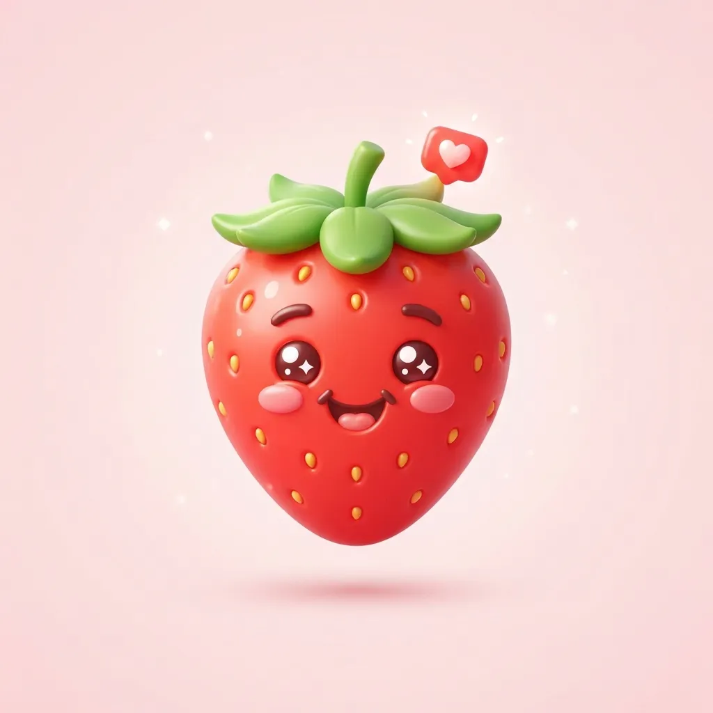 What do strawberry emoji meaning