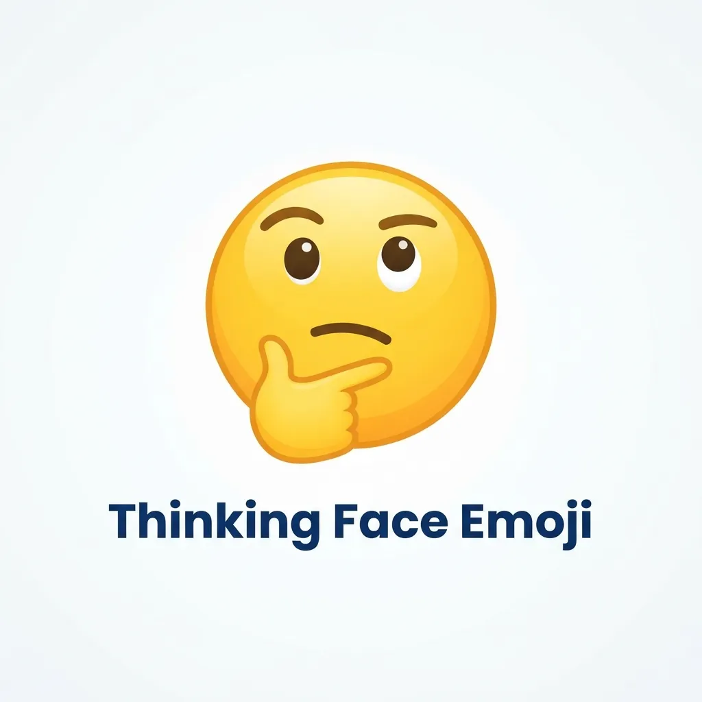 What do thinking face emoji mean