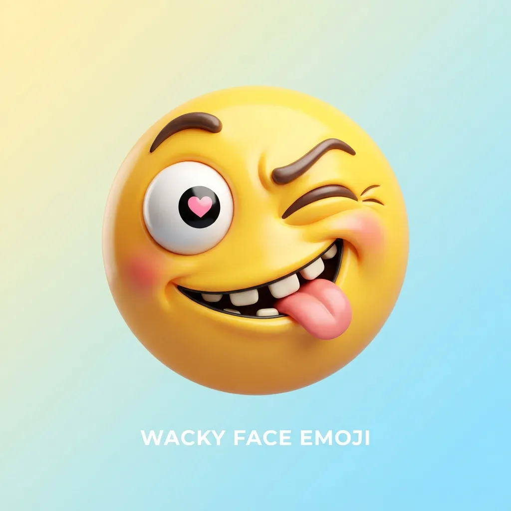 What do wacky face emoji mean