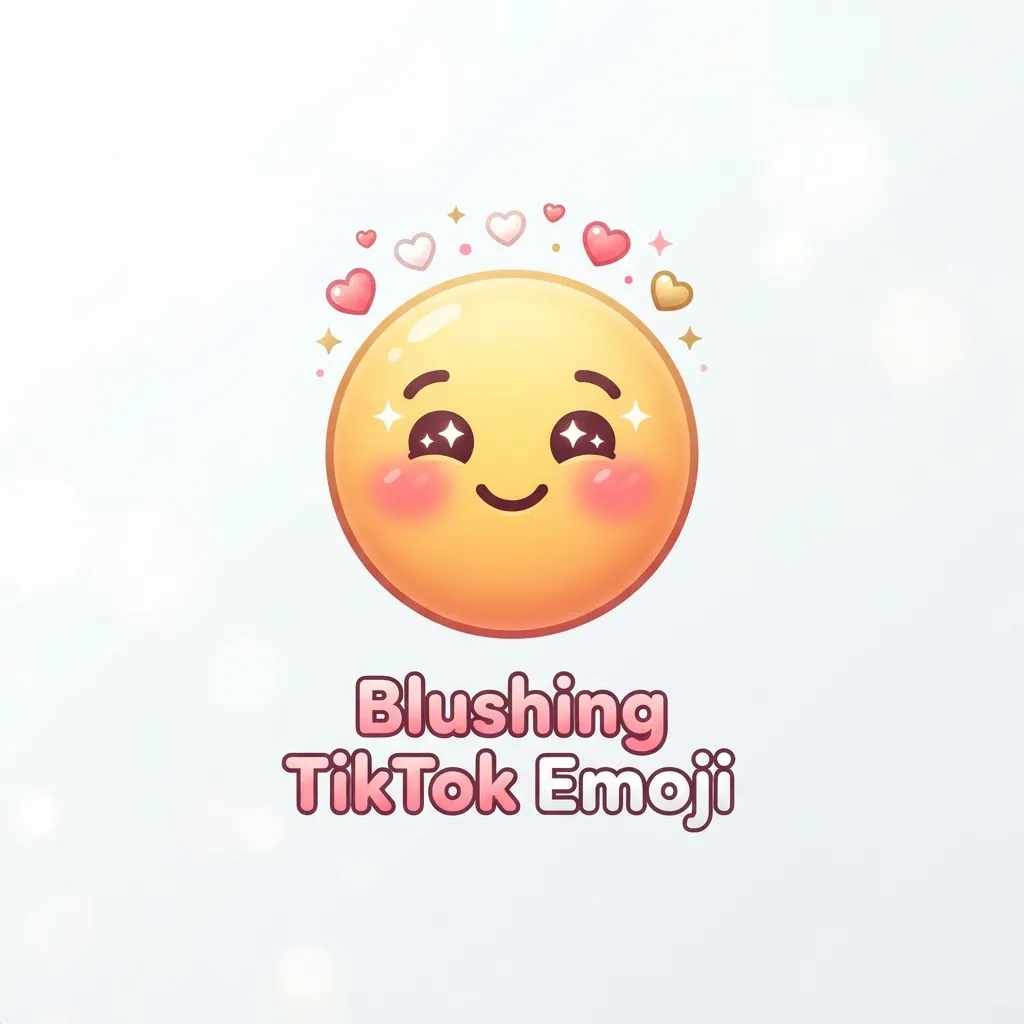 What does blushing TikTok emoji mean in texting and chat?