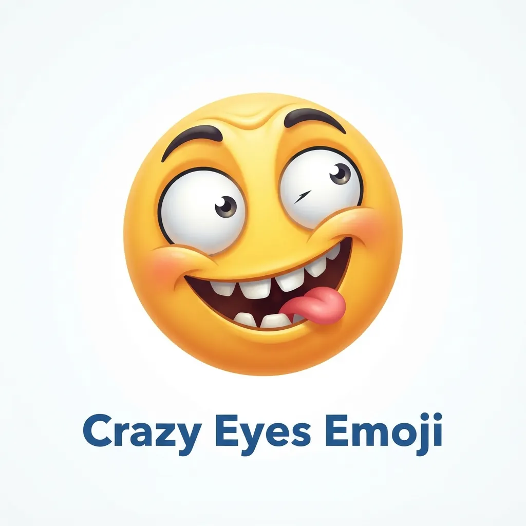 What does crazy eyes emoji mean in texting and chat