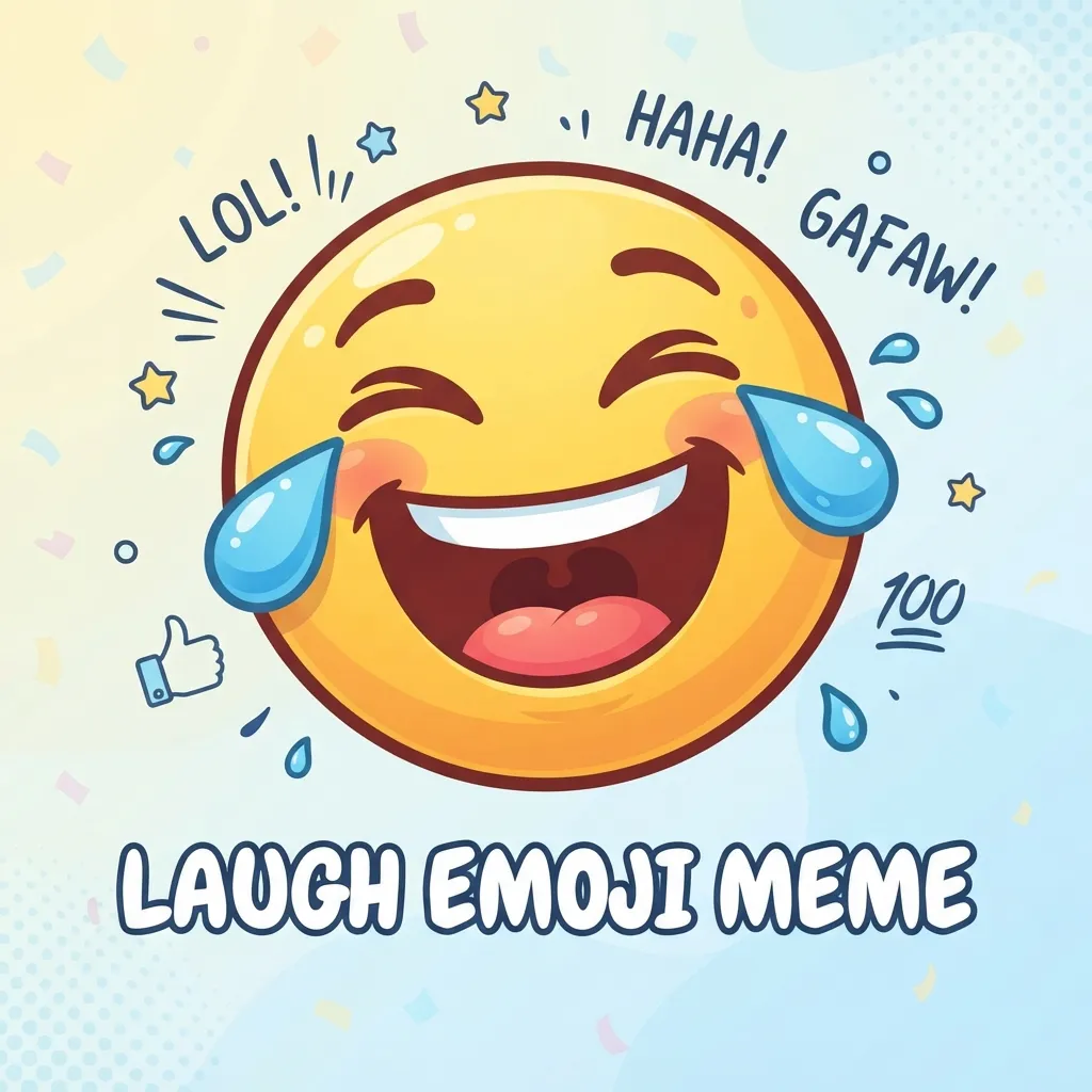 What does laugh emoji meme mean in texting and chat?