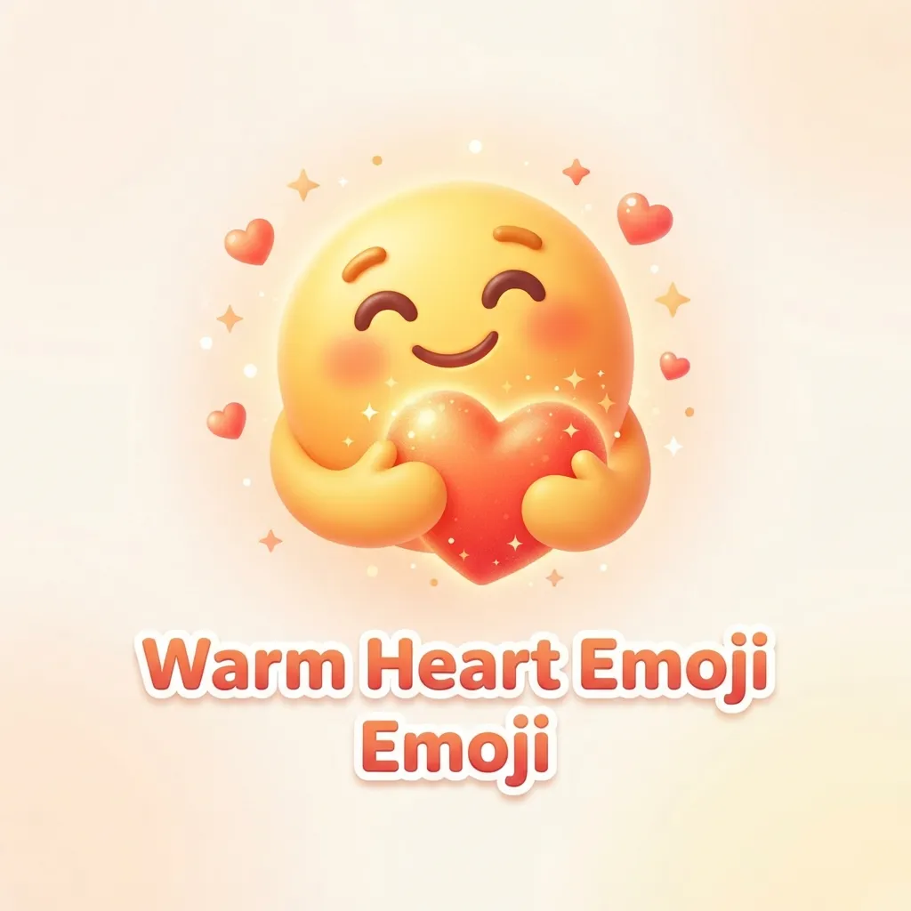 What does warm heart emoji mean in texting and chat