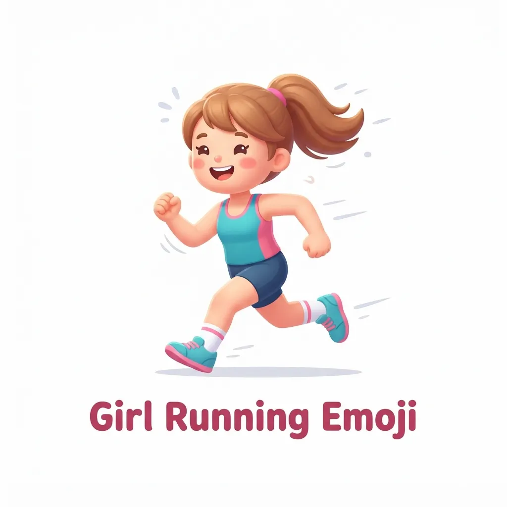 How to use girl running emoji the right way