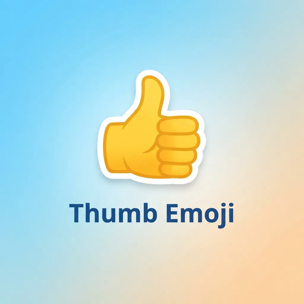 What do thumb emoji mean?