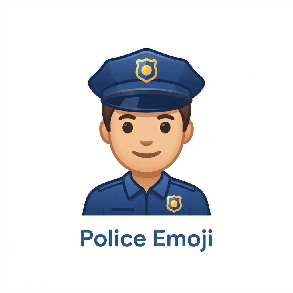 What does police emoji mean in texting and chat