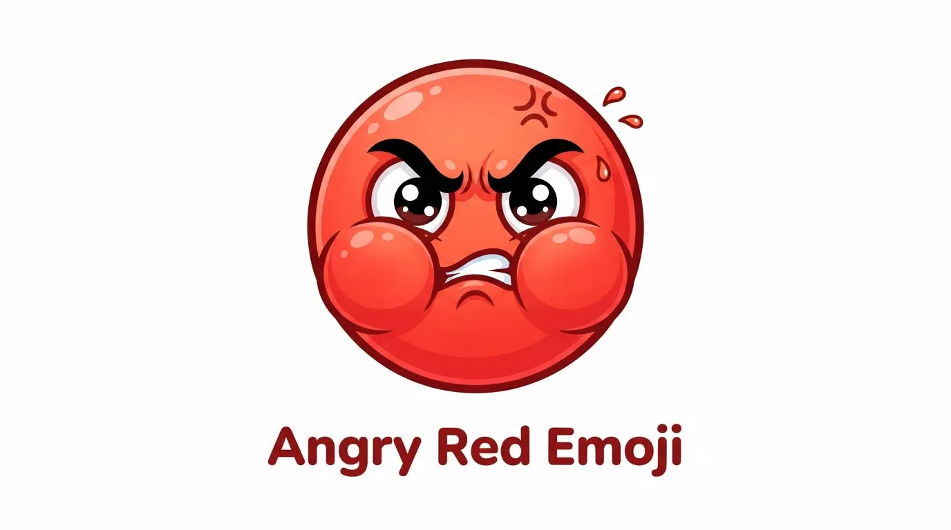 Angry Red Emoji