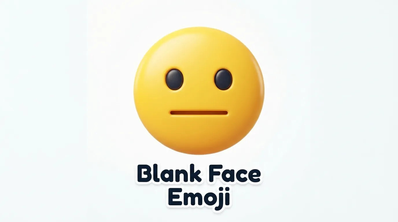 Blank Face Emoji
