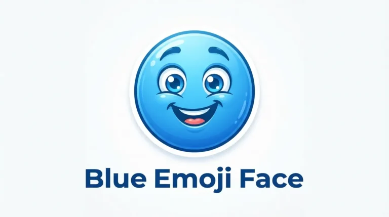 Blue Emoji Face
