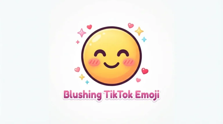 Blushing TikTok Emoji