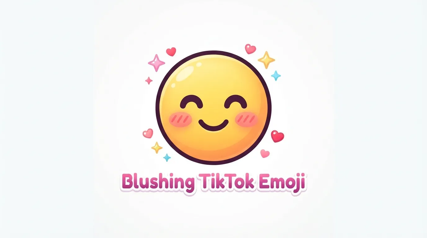 Blushing TikTok Emoji