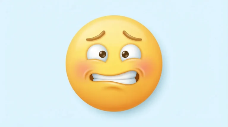 Cringe Smile Emoji