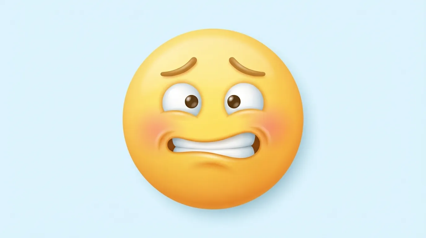 Cringe Smile Emoji