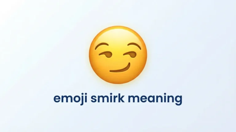 Emoji Smirk Meaning