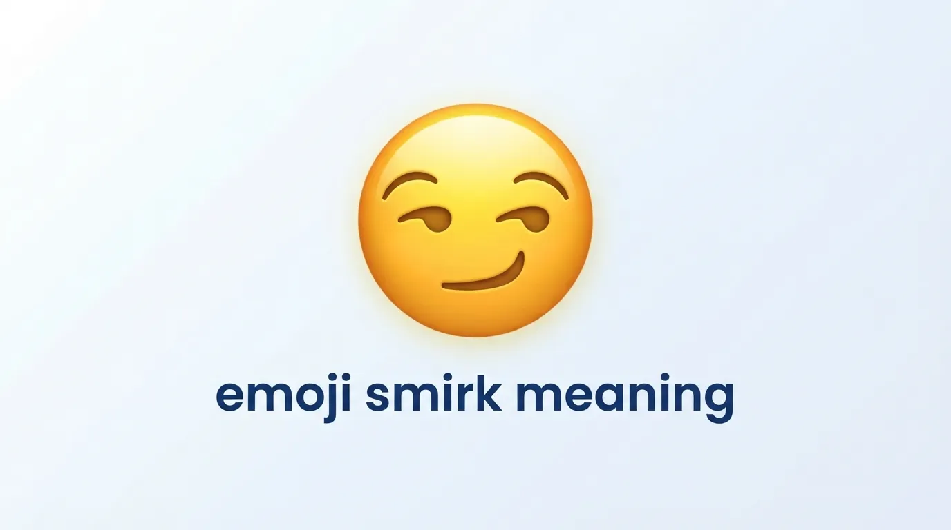 Emoji Smirk Meaning