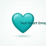 Teal Heart Emoji