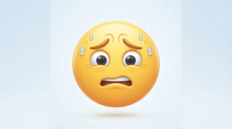 Worried Emoji Face