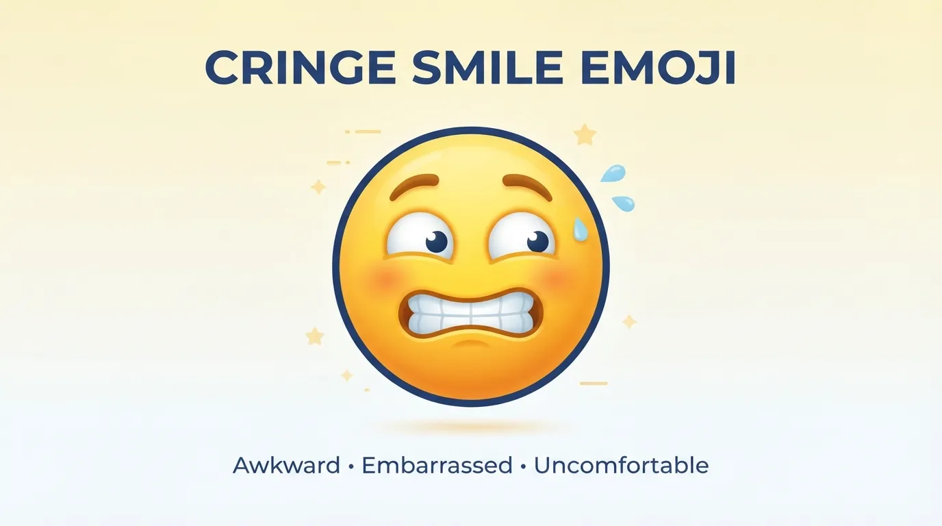 Cringe Smile Emoji