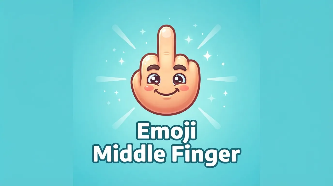 Emoji Middle Finger