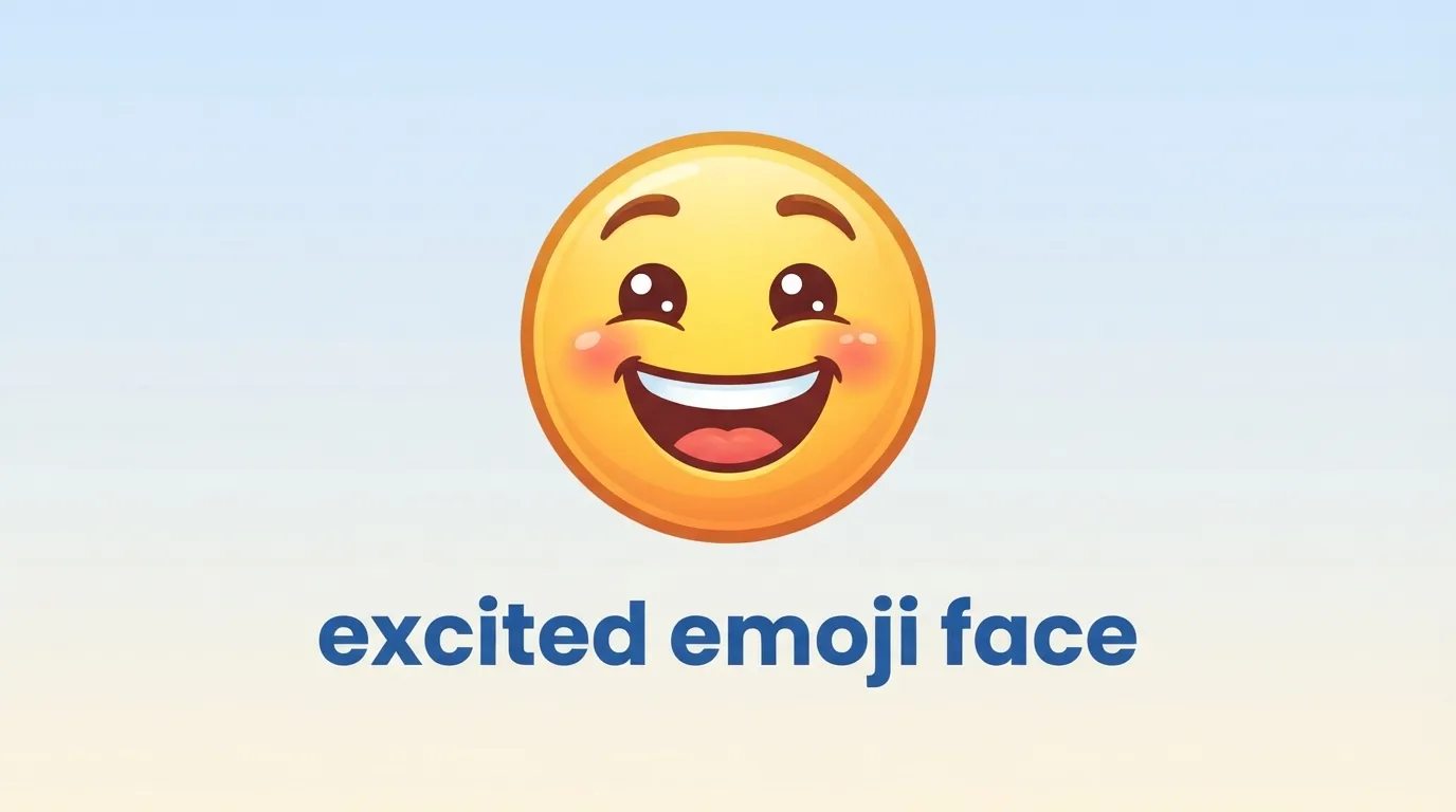 excited emoji face