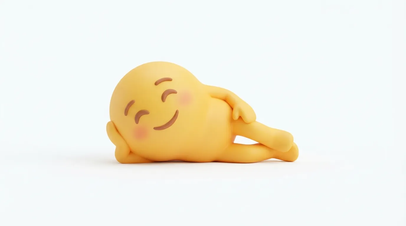 lying down emoji