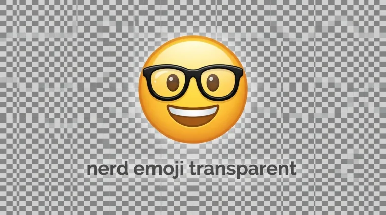 nerd emoji transparent