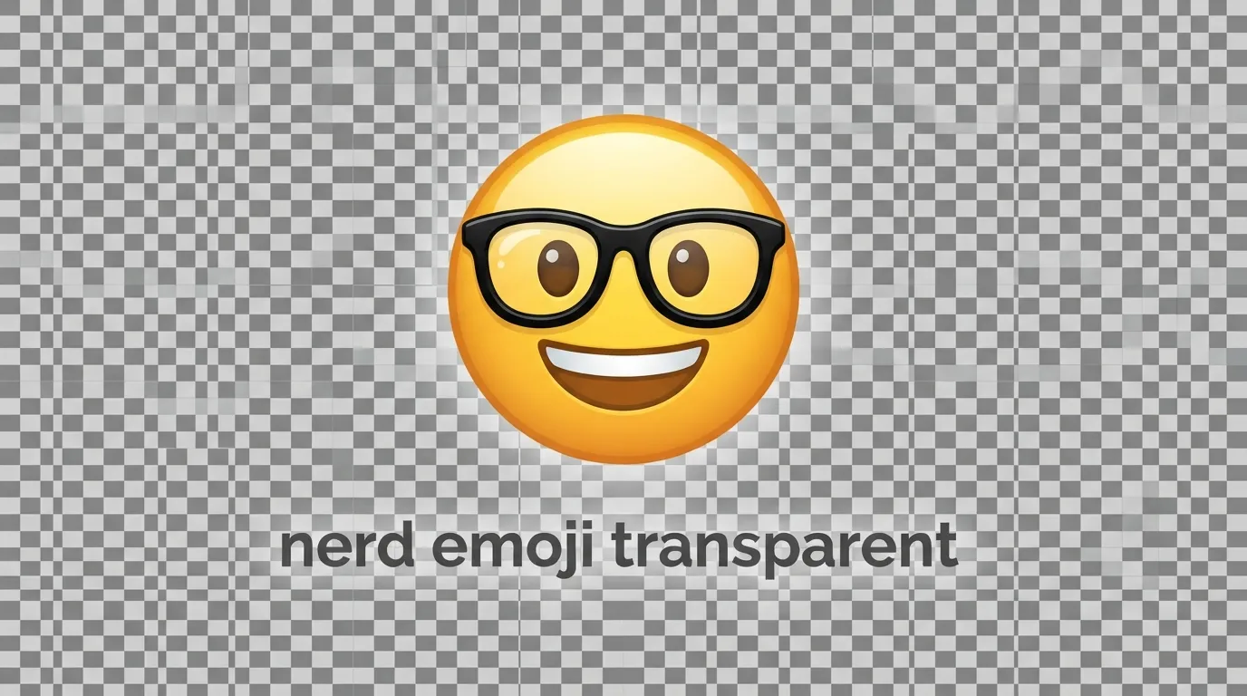 nerd emoji transparent