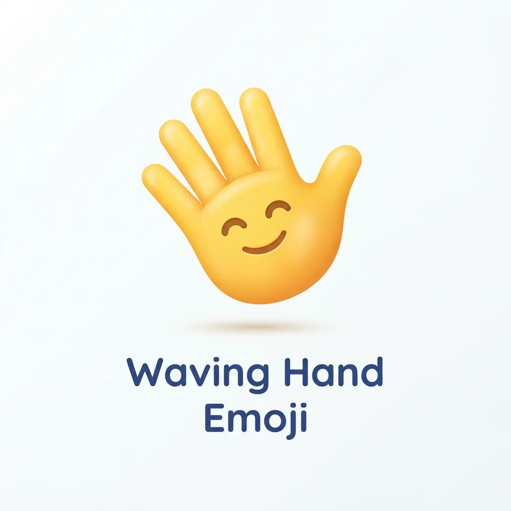 What do waving hand emoji mean?