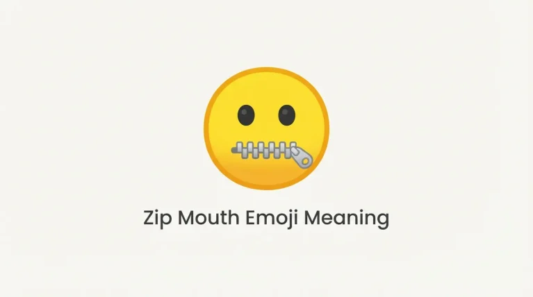 Zip Mouth Emoji Meaning