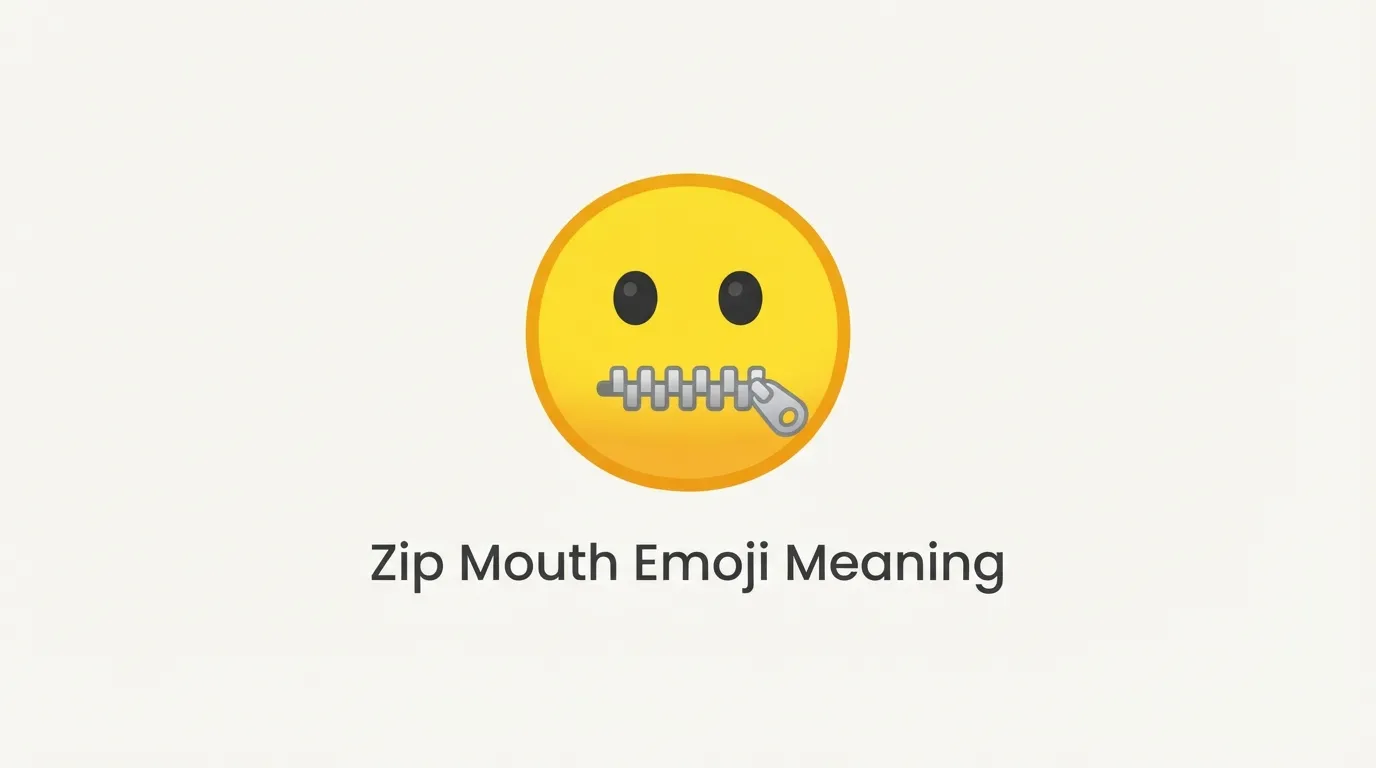 Zip Mouth Emoji Meaning