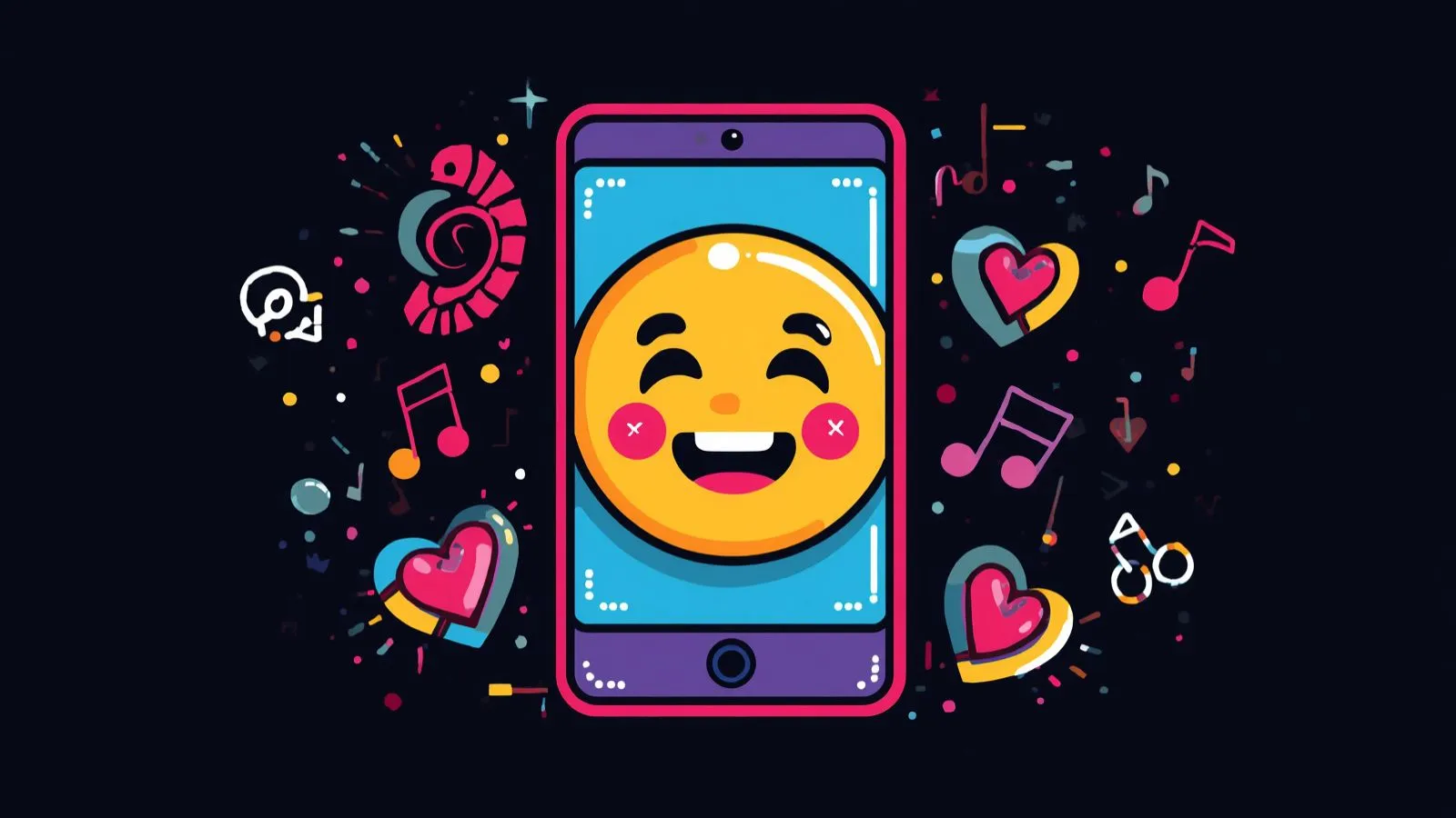 Blushing TikTok Emoji